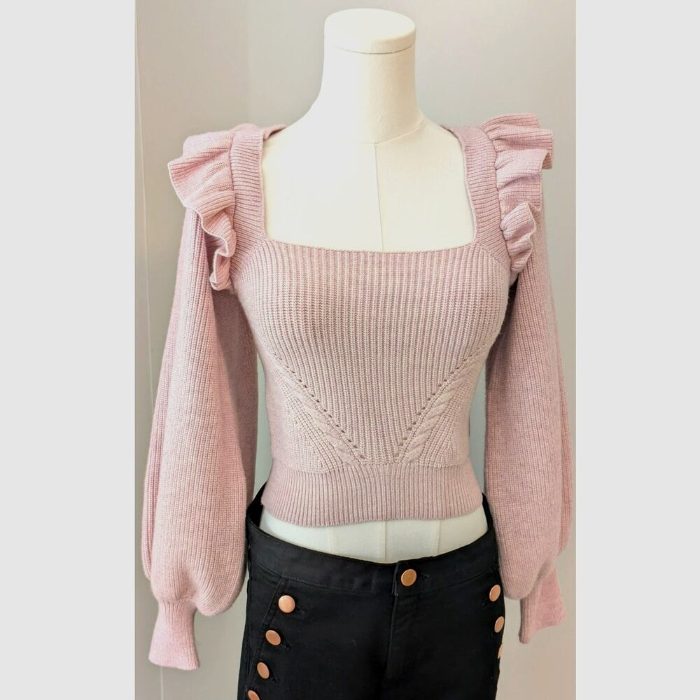 MinkPink "Callie" Knit Sweater with Open Tie Back
